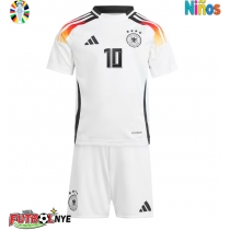 Camiseta Alemania Jamal Musiala #10 Primera Equipación para niños Eurocopa 2024 manga corta (+ pantalones cortos)